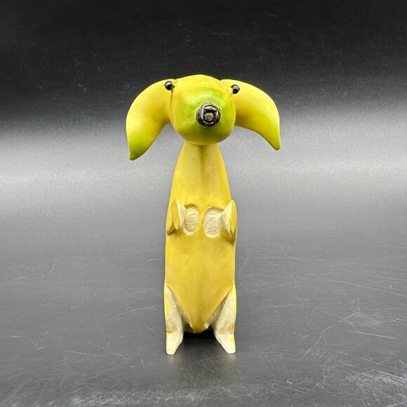 Enesco Home Grown Banana Dog Dachshund Figurine Anthropomorphic Resin Kitsch - Picture 5 of 11